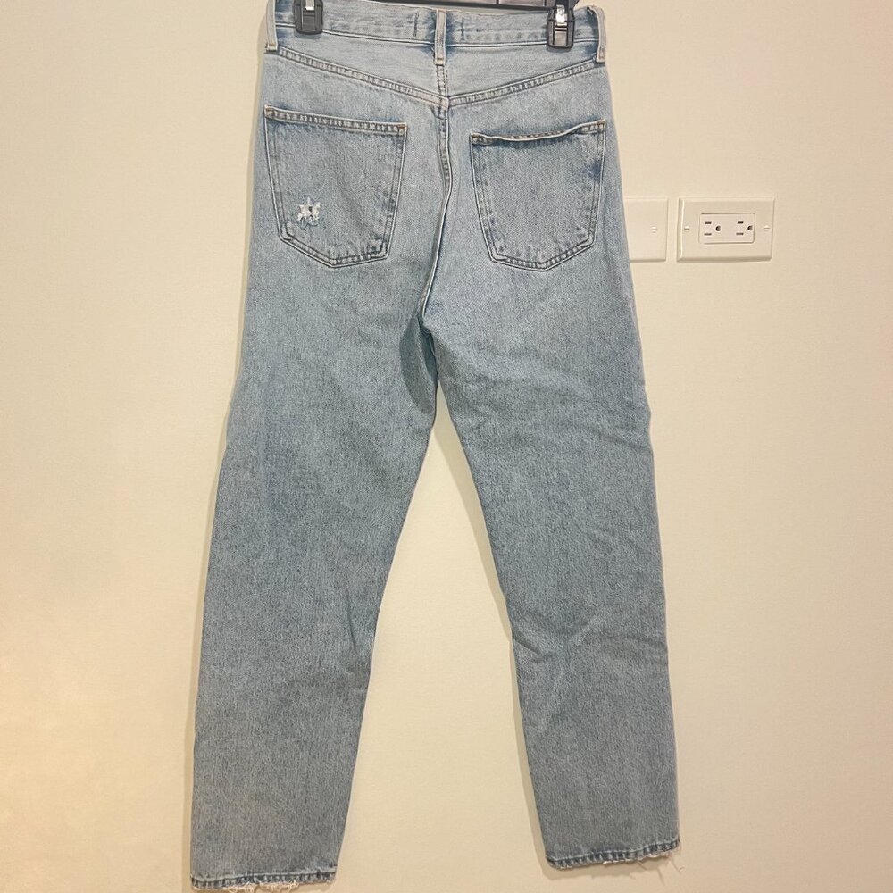 Agolde Light Wash Straight Leg Jeans - Picture 7 of 7